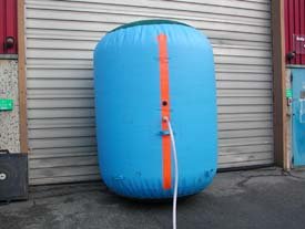 Giant Bag h�jd 210 cm Cap 12500 kg. Lyftkuddar fr�n StorStockholms B�rgningstj�nst AB - Lyftkuddesystem SC INFLATABLES.